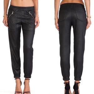 DWP Brody Pant Black Leather Jogger